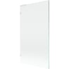 Mexen Lunar L Badewannenparavent 1-flügelig 100 x 150 cm, transparent, weiß - 897L-100-000-20-00