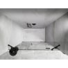 Mexen Lunar drzwi prysznicowe uchylne prawe 120 cm, transparent, czarne - 834S-120-050-70-00-P