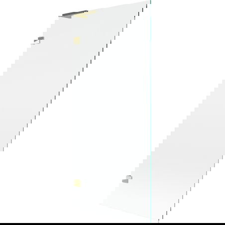 Mexen Lunar L Badewannenwand 1-flügelig 80 x 150 cm, transparent, gold - 897L-080-000-50-00