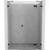 Mexen Lunar right hinged shower door 140 cm, transparent, black - 834S-140-050-70-00-P
