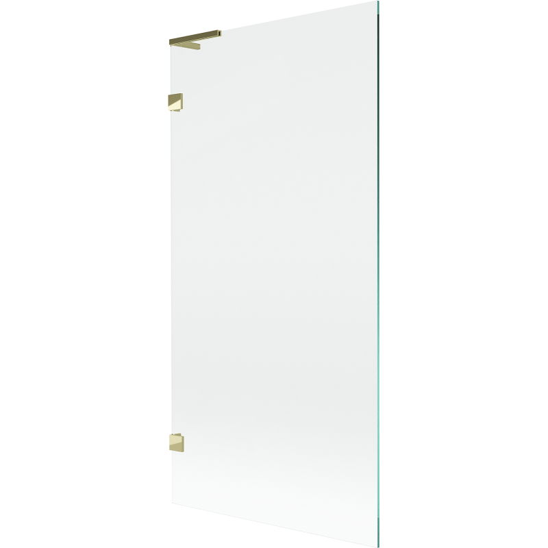 Mexen Lunar L badwandscherm 1-deurs 90 x 150 cm, transparant, goud - 897L-090-000-50-00