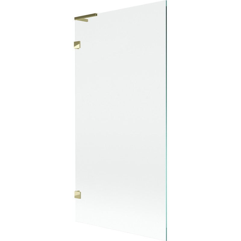 Mexen Lunar L üheukseline vanni vahesein, 90 x 150 cm, läbipaistev, kuldne - 897L-090-000-50-00