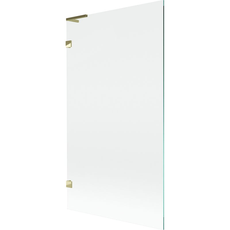 Mexen Lunar L Duschwand 1-flügelig 100 x 150 cm, transparent, gold - 897L-100-000-50-00