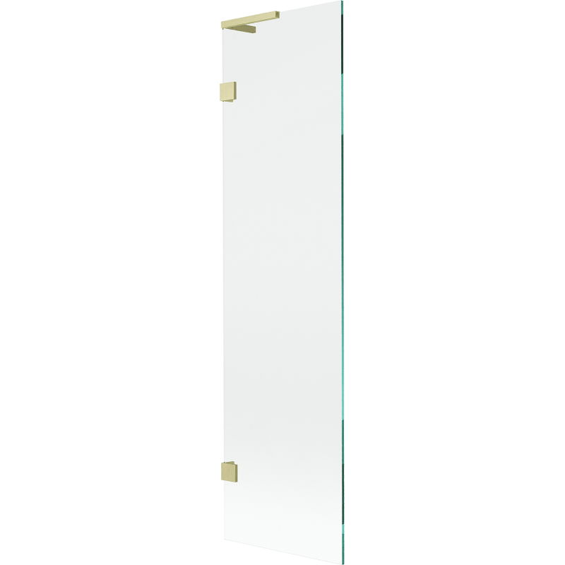 Mexen Lunar L Badewannenfaltwand 1-flügelig 50 x 150 cm, transparent, gold gebürstet - 897L-050-000-55-00