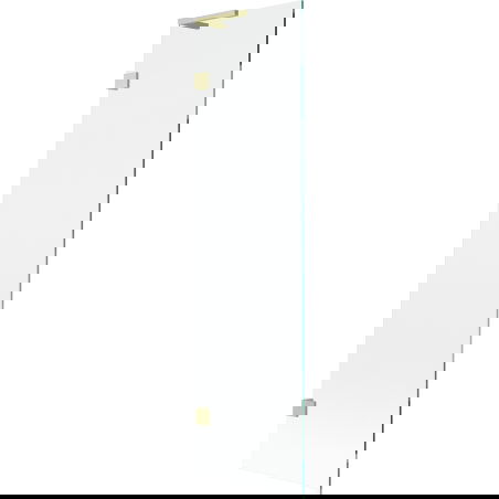 Mexen Lunar L Badewannenabtrennung einflügelig 50 x 150 cm, transparent, gebürstetes Gold - 897L-050-000-55-00