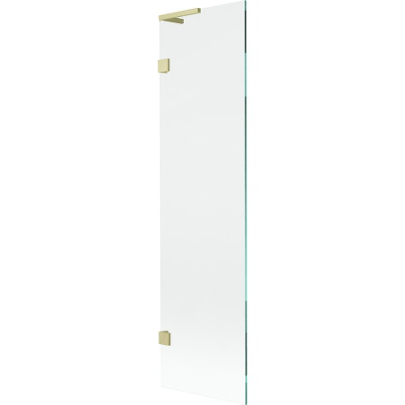 Mexen Lunar L vannitoa vahesein 1-osaline 50 x 150 cm, läbipaistev, kuldne harjatud - 897L-050-000-55-00