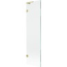 Mexen Lunar L vannitoa vahesein 1-osaline 50 x 150 cm, läbipaistev, kuldne harjatud - 897L-050-000-55-00