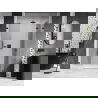 Mexen Lunar Duschfalttür rechts 155 cm, transparent, schwarz - 834S-155-050-70-00-P