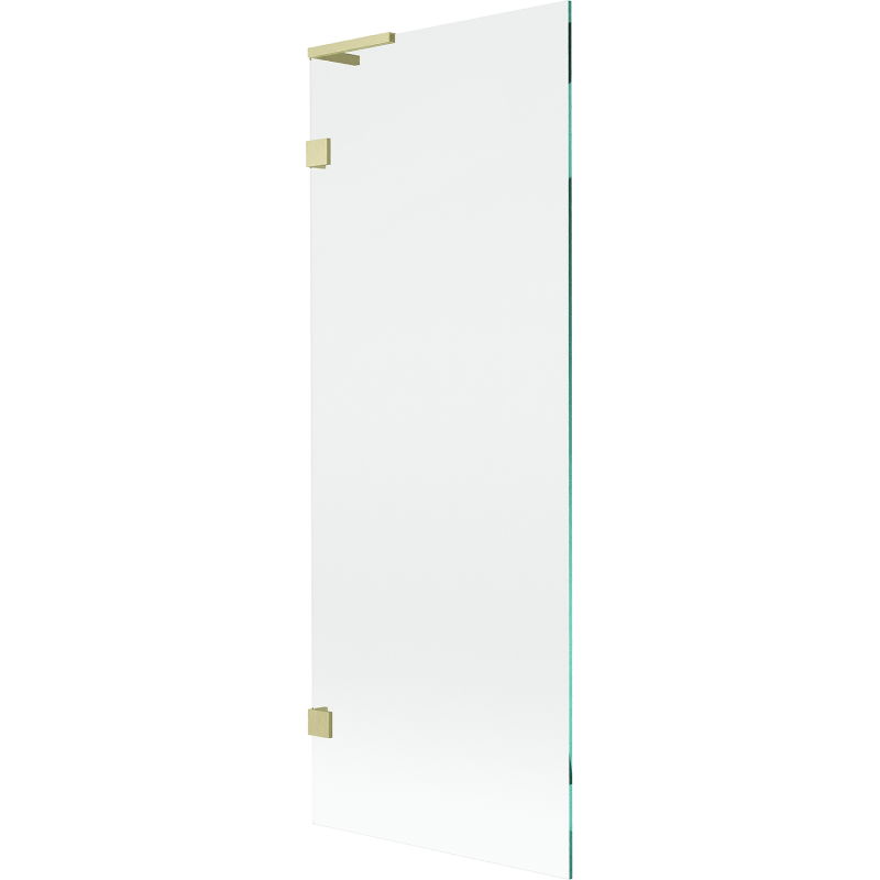 Mexen Lunar L douchewand 1-delig 70 x 150 cm, transparant, goud geborsteld - 897L-070-000-55-00