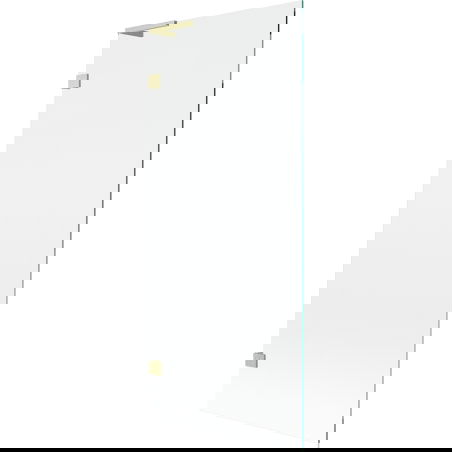 Mexen Lunar L Badewannenwand 1-flügelig 80 x 150 cm, transparent, gold gebürstet - 897L-080-000-55-00