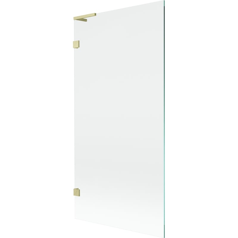 Mexen Lunar L paroi de baignoire 1-volet 90 x 150 cm, transparent, or brossé - 897L-090-000-55-00