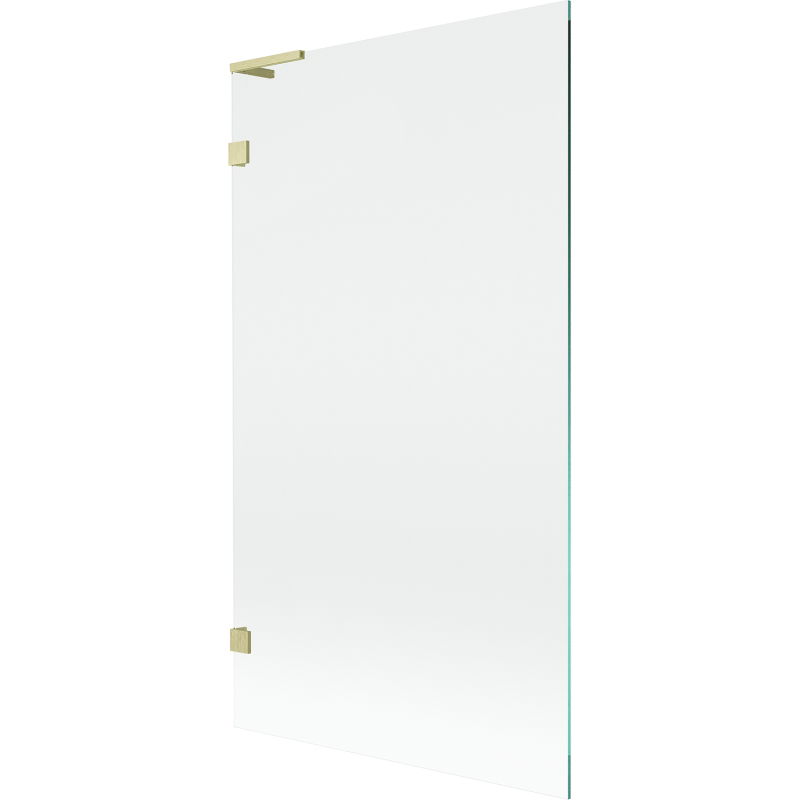 Mexen Lunar L vannas siena 1-spārna 100 x 150 cm, caurspīdīga, zeltīta birstīta - 897L-100-000-55-00