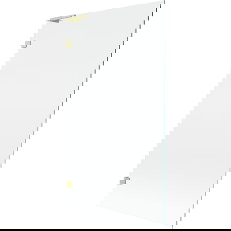 Mexen Lunar L διαχωριστικό μπάνιου 1-φυλλό 100 x 150 cm, διάφανο, χρυσό