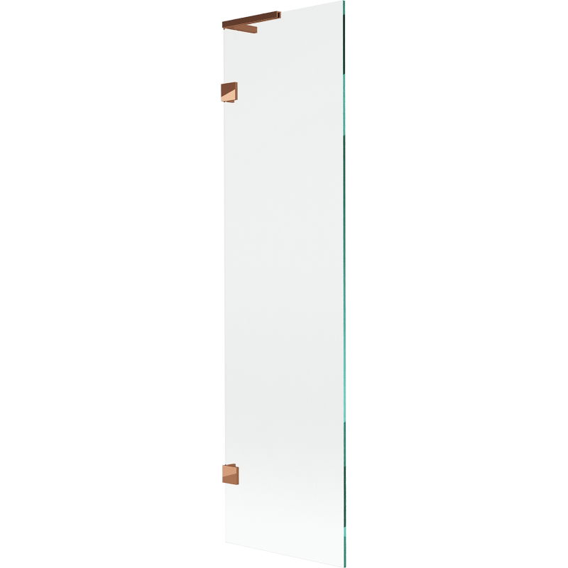 Mexen Lunar L Badewannenfaltwand 1-flügelig 50 x 150 cm, transparent, Roségold - 897L-050-000-60-00
