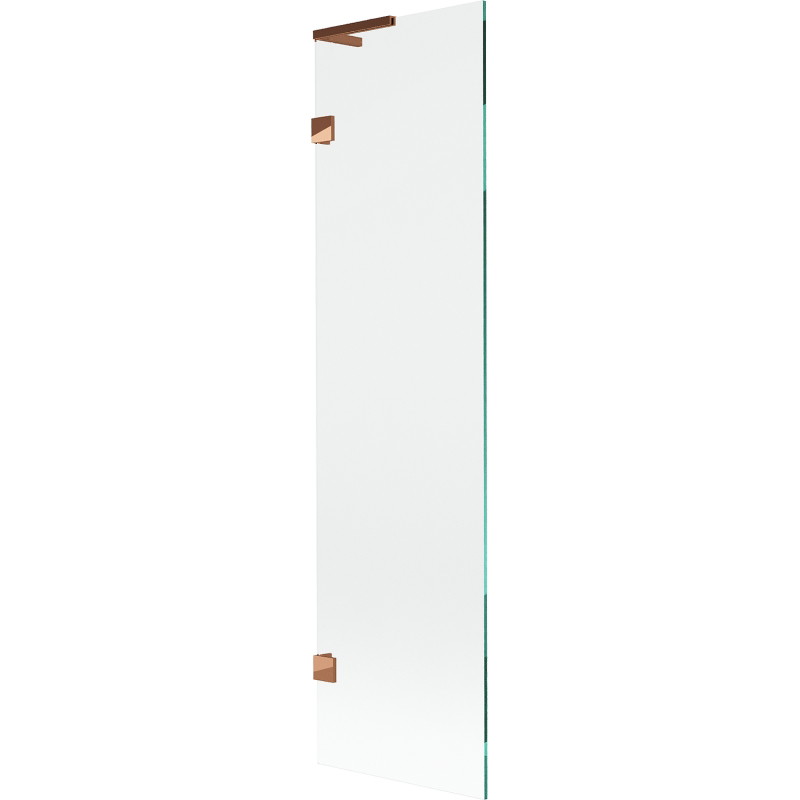 Mexen Lunar L parawan nawannowy 1-skrzydłowy 50 x 150 cm, transparent, różowe złoto - 897L-050-000-60-00