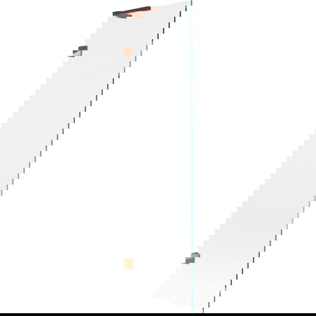 Mexen Lunar L Bath Screen 1-Panel 50 x 150 cm, Transparent, Rose Gold - 897L-050-000-60-00