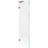 Paroi de baignoire Mexen Lunar L 1 vantail 50 x 150 cm, transparent, or rose - 897L-050-000-60-00