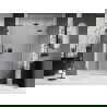 Mexen Lunar douchedeur draaibaar rechts 125 cm, transparant, gun metal - 834S-125-050-95-00-P