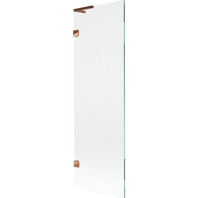 Mexen Lunar L parawan nawannowy 1-skrzydłowy 60 x 150 cm, transparent, różowe złoto - 897L-060-000-60-00