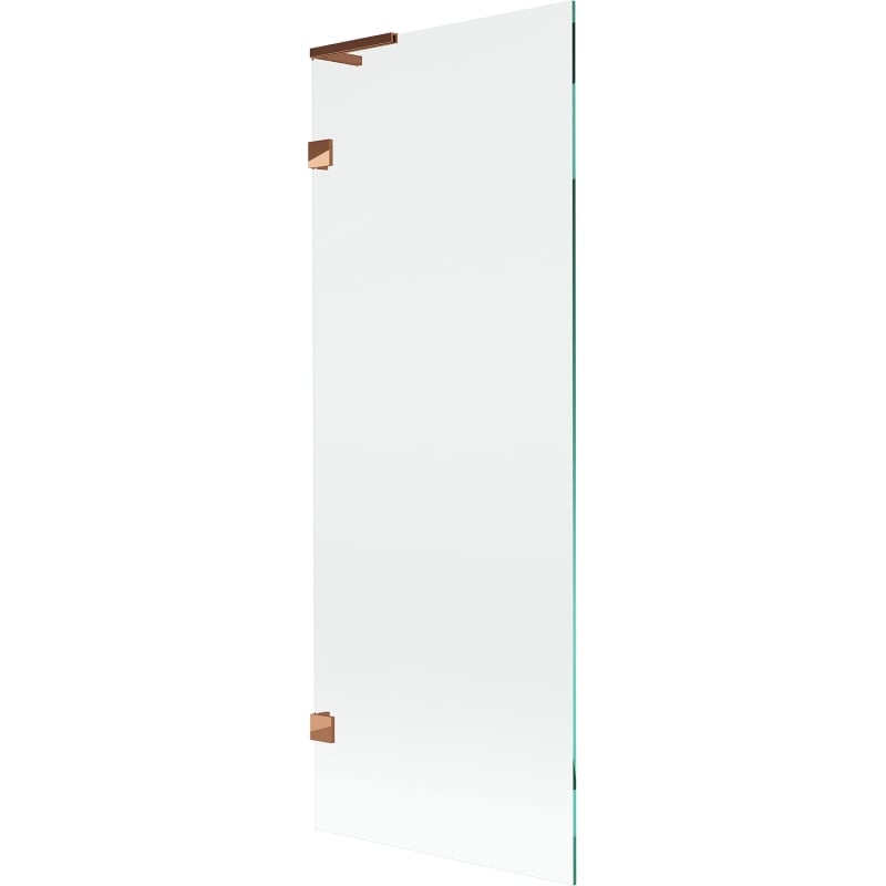 Mexen Lunar L mampara de baño de 1 hoja 70 x 150 cm, transparente, oro rosa - 897L-070-000-60-00