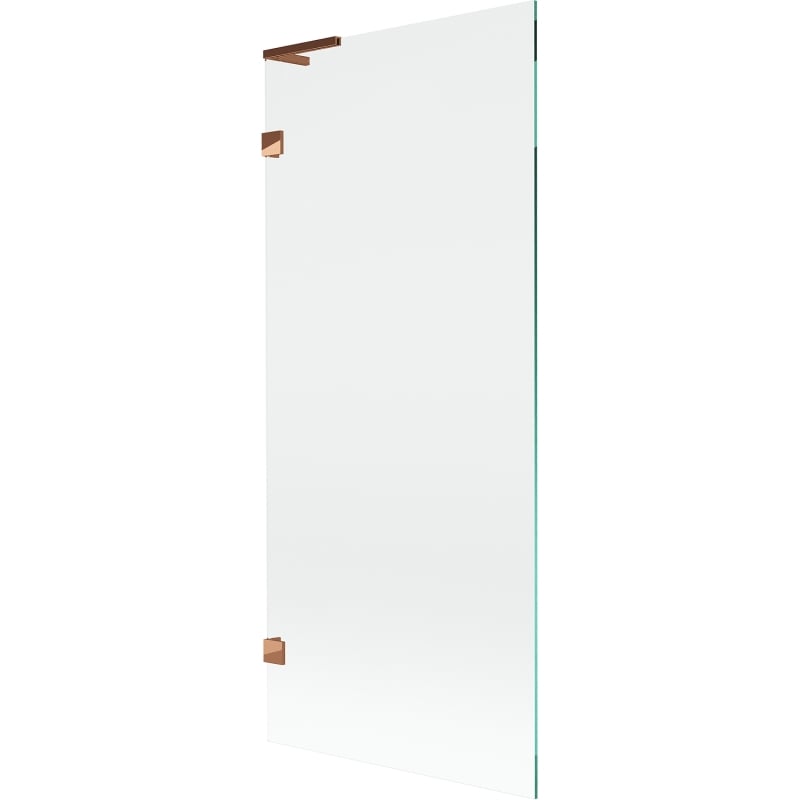Mexen Lunar L parawan nawannowy 1-skrzydłowy 80 x 150 cm, transparent, różowe złoto - 897L-080-000-60-00