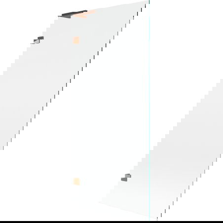 Mexen Lunar L παραβάν μπάνιου 1 φύλλου 80 x 150 cm, διαφανές, ροζ χρυσό - 897L-080-000-60-00