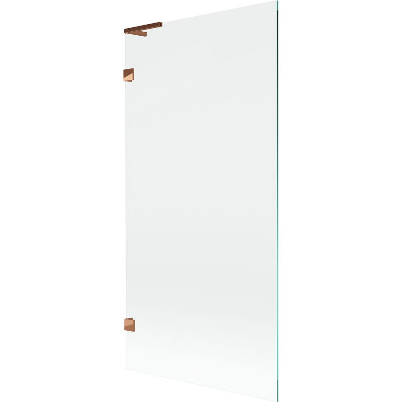 Mexen Lunar L Duschwand 1-flügelig 90 x 150 cm, transparent, Roségold - 897L-090-000-60-00