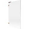 Mexen Lunar L Badezimmer-Faltwand 1-flügelig 100 x 150 cm, transparent, Roségold - 897L-100-000-60-00
