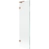 Mexen Lunar L bath screen 1-wing 50 x 150 cm, transparent, brushed copper - 897L-050-000-65-00