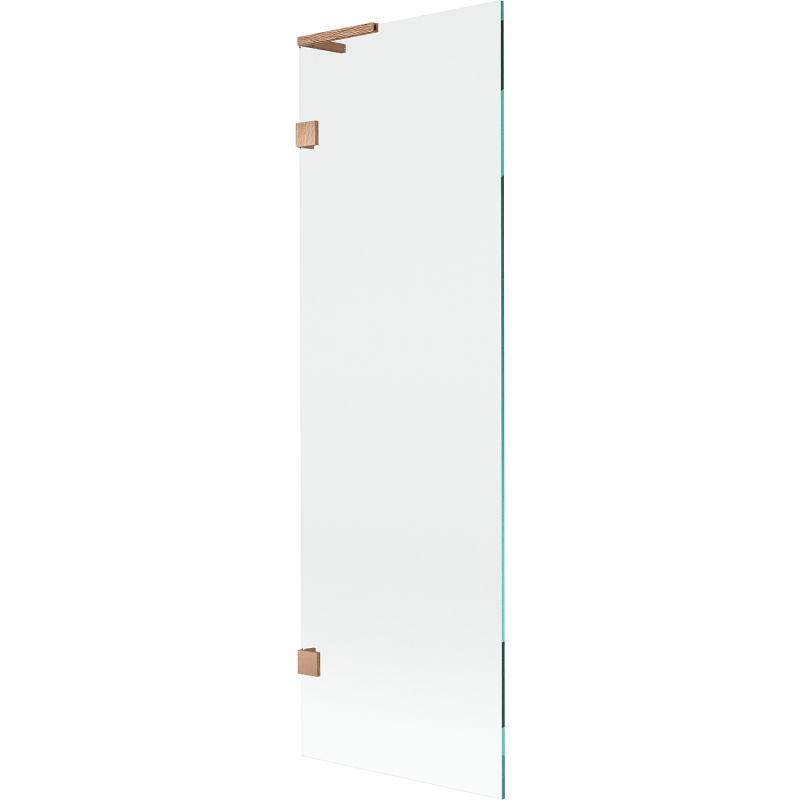 Mexen Lunar L Duschwand 1-flügelig 60 x 150 cm, transparent, gebürstetes Kupfer - 897L-060-000-65-00