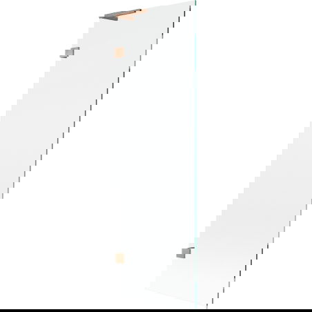 Mexen Lunar L 1-delad badrumsskärm 60 x 150 cm, transparent, borstad koppar - 897L-060-000-65-00