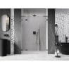 Mexen Lunar L drzwi prysznicowe uchylne lewe 160 cm, transparent, gun gray szczotkowany - 834SL-160-050-66-00-L