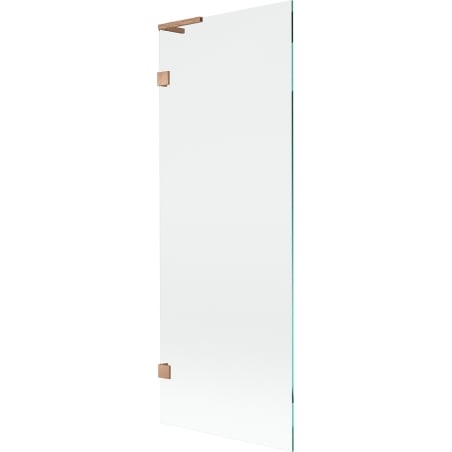 Mexen Lunar L bath screen 1-winged 70 x 150 cm, transparent, brushed copper - 897L-070-000-65-00