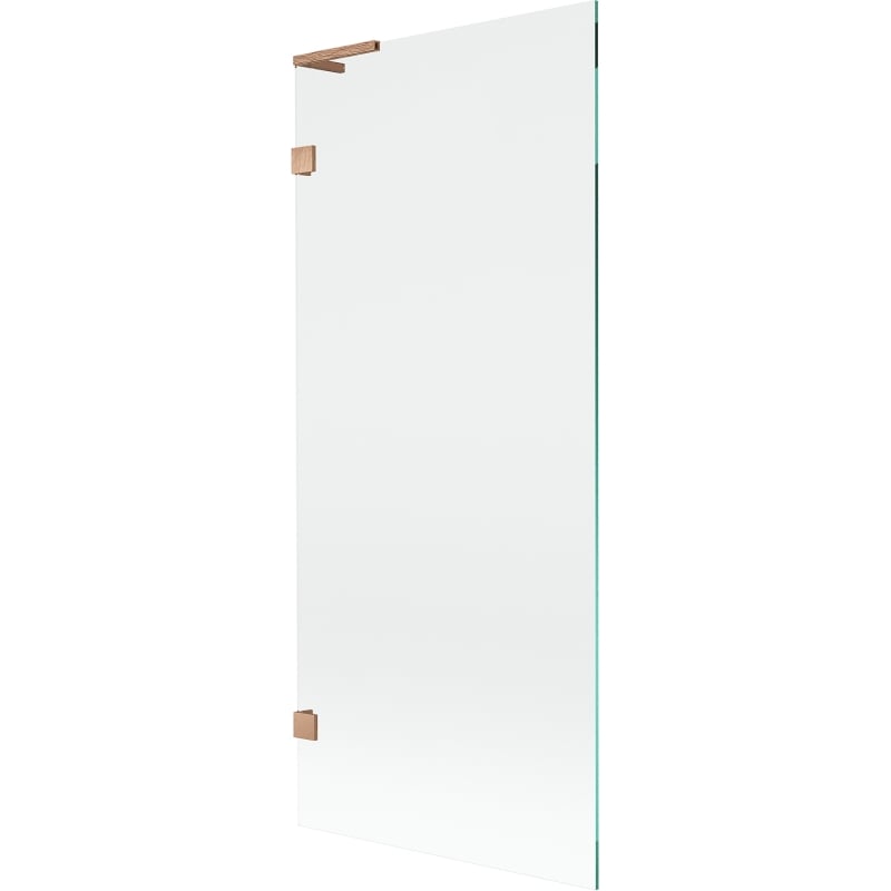 Mexen Lunar L parawan nawannowy 1-skrzydłowy 80 x 150 cm, transparent, miedź szczotkowana - 897L-080-000-65-00