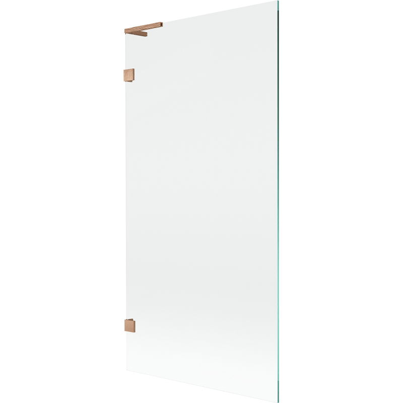 Mexen Lunar L Badewannenfaltwand, 1-flügelig, 90 x 150 cm, transparent, gebürstetes Kupfer - 897L-090-000-65-00