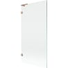 Mexen Lunar L bath screen 1-wing 90 x 150 cm, transparent, brushed copper - 897L-090-000-65-00