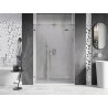 Mexen Lunar paremad hinged duššuks, 120 cm, läbipaistev, harjatud nikkel - 834S-120-050-97-00-P