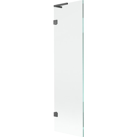 Mexen Lunar L paravan za kadu s jednim krilom 50 x 150 cm, proziran, četkani pištolsko sivi - 897L-050-000-66-00