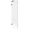 Mexen Lunar L vannisoole paravan ühe tiivaga 50 x 150 cm, läbipaistev, harjatud gun gray - 897L-050-000-66-00