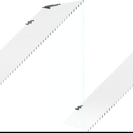 Mexen Lunar L Badewannen-Paravent 1-flügelig 60 x 150 cm, transparent, gebürstetes Gun Gray - 897L-060-000-66-00