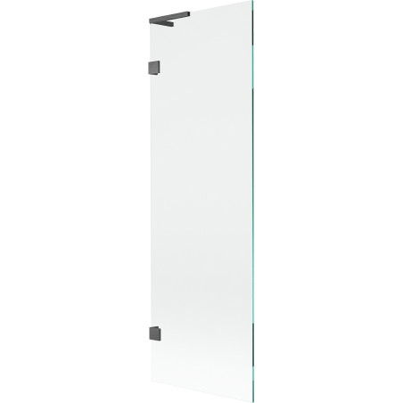 Mexen Lunar L paravan za kadu s jednim krilom 60 x 150 cm, prozirno, četkano pištoljsko sivo - 897L-060-000-66-00
