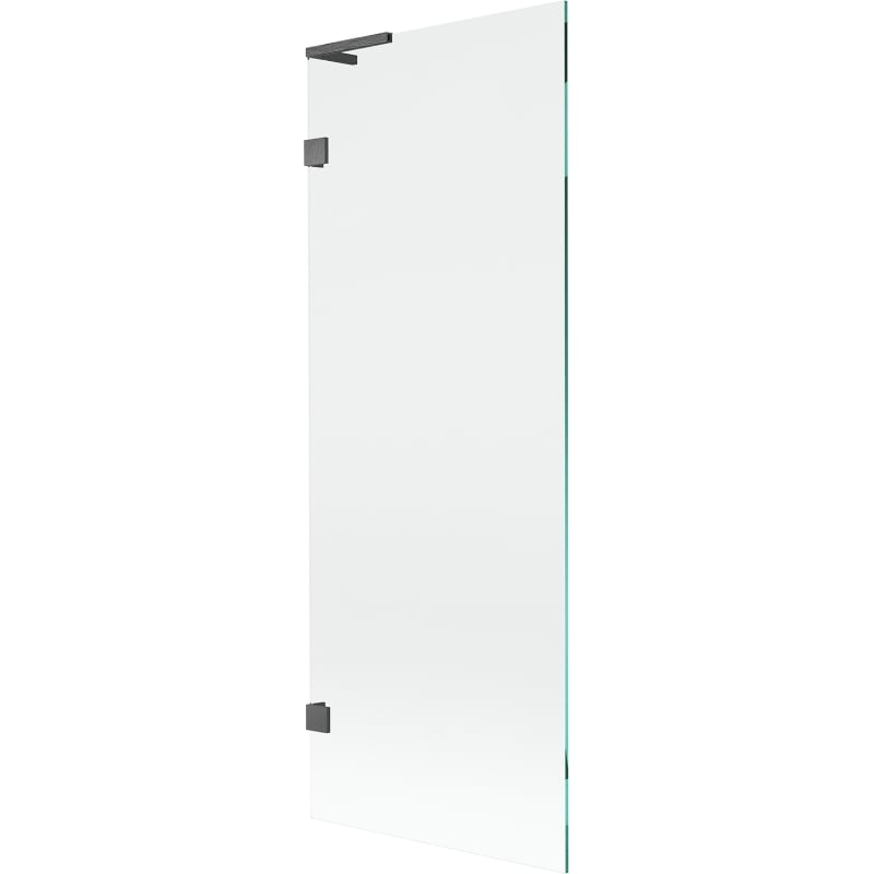 Mexen Lunar L divisória de chuveiro de 1 folha 70 x 150 cm, transparente, cinza escuro escovado - 897L-070-000-66-00