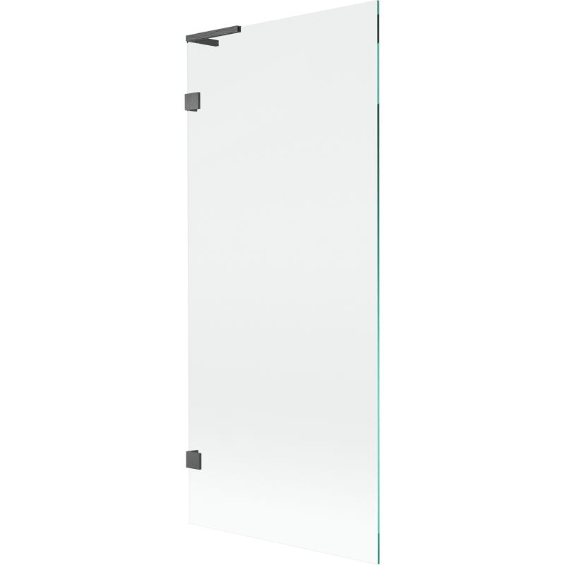 Mexen Lunar L Badewannenabtrennung 1-flügelig 80 x 150 cm, transparent, gun gray gebürstet - 897L-080-000-66-00