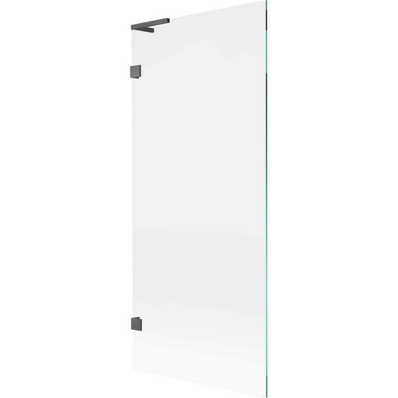 Mexen Lunar L mampara de bañera de 1 hoja 80 x 150 cm, transparente, gris pistola cepillado - 897L-080-000-66-00