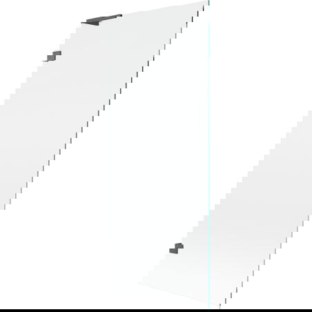 Mexen Lunar L duschvägg 1-väggs 80 x 150 cm, transparent, borstad gun gray - 897L-080-000-66-00