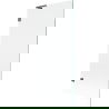 Mexen Lunar L Badewannenabtrennung 1-flügelig 80 x 150 cm, transparent, gun gray gebürstet - 897L-080-000-66-00