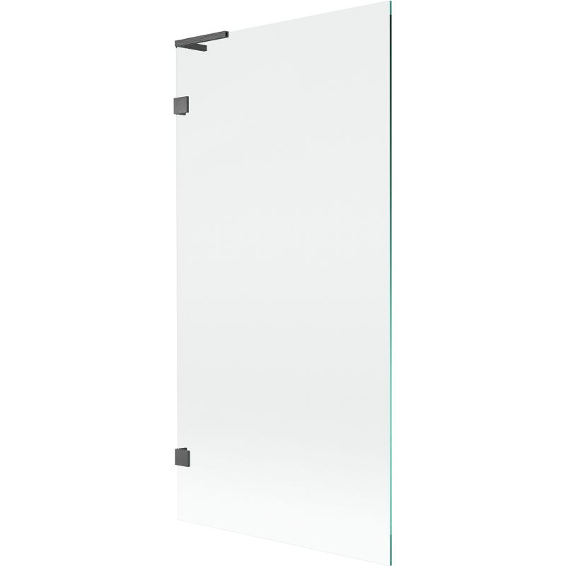 Mexen Lunar L mampara de bañera de 1 hoja 90 x 150 cm, transparente, gris arma cepillado - 897L-090-000-66-00