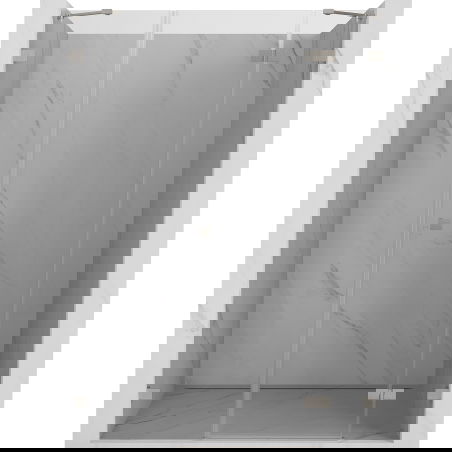 Mexen Lunar scharnierende douchedeur rechts 160 cm, transparant, geborsteld nikkel - 834S-160-050-97-00-P
