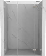 Mexen Lunar drzwi prysznicowe uchylne prawe 160 cm, transparent, nikiel szczotkowany - 834S-160-050-97-00-P