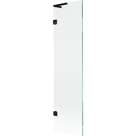 Mexen Lunar L vannulekraan 1-ukseline 50 x 150 cm, läbipaistev, must - 897L-050-000-70-00